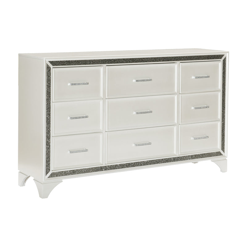 Salon White LED Upholstered Panel Bedroom Set - DMV FurnitureBedroom Set