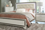 Salon White LED Upholstered Panel Bedroom Set - DMV FurnitureBedroom Set