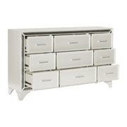 Salon White LED Upholstered Panel Bedroom Set - DMV FurnitureBedroom Set