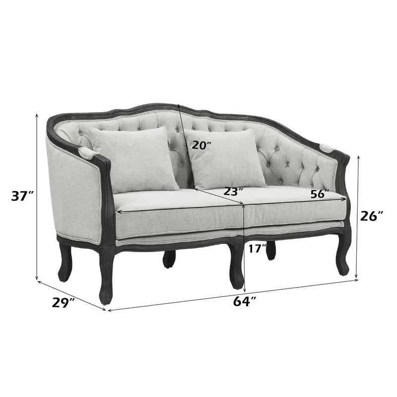 Samael Loveseat W/2 Pillows - LV01128