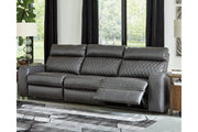 Samperstone Gray 3 - Piece Power Reclining Sofa - DMV FurniturePower Reclining Sofa