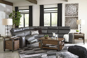 Samperstone Gray 5 - Piece Power Reclining Sectional - DMV FurniturePower Reclining Sectional