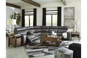 Samperstone Gray 6 - Piece Power Reclining Sectional - DMV FurniturePower Reclining Sectional