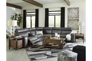 Samperstone Gray 6 - Piece Power Reclining Sectional - DMV FurniturePower Reclining Sectional
