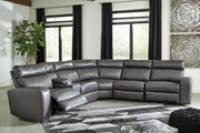 Samperstone Gray 6 - Piece Power Reclining Sectional - DMV FurniturePower Reclining Sectional