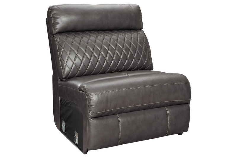 Samperstone Gray Armless Chair - 5520346 - DMV Furniture