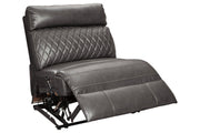 Samperstone Gray Armless Recliner - 5520319 - DMV Furniture