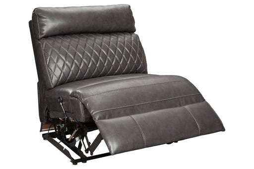 Samperstone Gray Armless Recliner - 5520319 - DMV Furniture