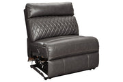 Samperstone Gray Armless Recliner - 5520319 - DMV Furniture