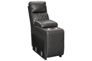 Samperstone Gray Console with Storage - 5520357 - DMV Furniture