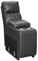 Samperstone Gray Console with Storage - 5520357 - DMV Furniture