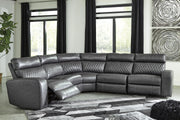 Samperstone Gray LAF Power Reclining Sectional - DMV FurnitureSectional