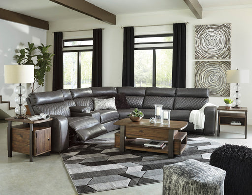 Samperstone Gray LAF Power Reclining Sectional - DMV FurnitureSectional