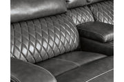 Samperstone Gray Left-Arm Facing Power Recliner - 5520358 - DMV Furniture