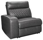 Samperstone Gray Left-Arm Facing Power Recliner - 5520358 - DMV Furniture
