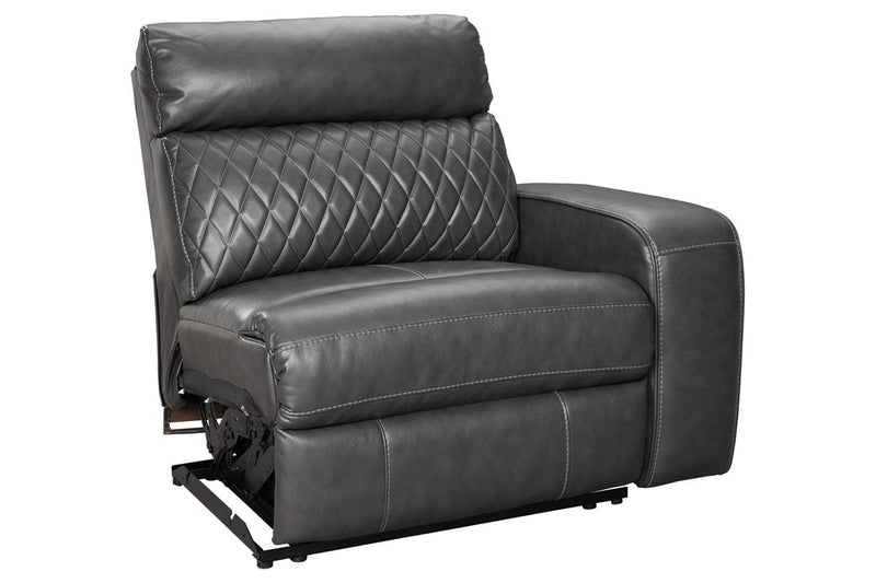 Samperstone Gray Right-Arm Facing Power Recliner - 5520362 - DMV Furniture