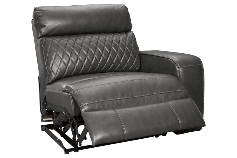 Samperstone Gray Right-Arm Facing Power Recliner - 5520362 - DMV Furniture