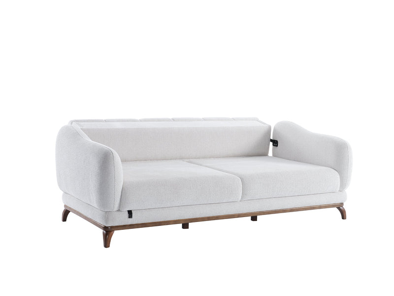 Samur Convertible Loveseat in Cream - 200-ELIF-SAM-A640-2