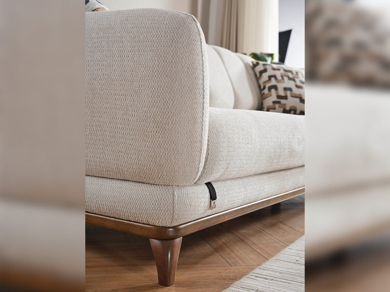 Samur Convertible Loveseat in Cream - 200-ELIF-SAM-A640-2