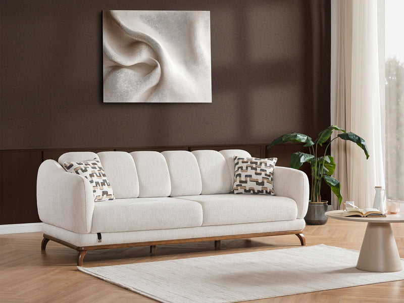 Samur Convertible Sofa in Cream - 200-ELIF-SAM-A640-3