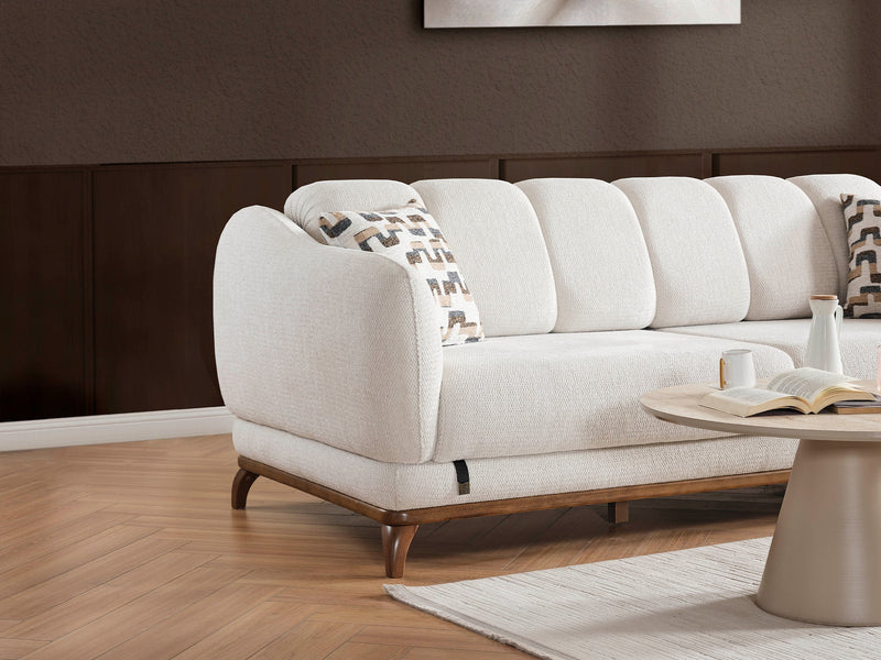 Samur Convertible Sofa in Cream - 200-ELIF-SAM-A640-3