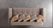 Sandra Coffee Velvet Sofabed 88" - SANDRACOFFEE-S