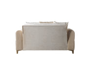 Sandra Ivory Velvet Sofa 88" & Loveseat 64" - SANDRAIVORY-SL