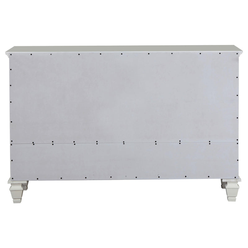 Sandy Beach 11-drawer Dresser Cream White - 201303