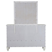 Sandy Beach 11-drawer Dresser with Mirror Cream White - 201303M