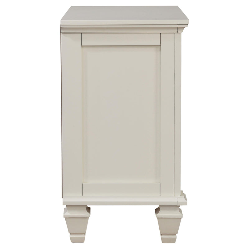 Sandy Beach 3-drawer Nightstand Cream White - 201302