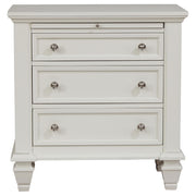 Sandy Beach 4-piece Eastern King Bedroom Set Cream White - 201301KEN-S4