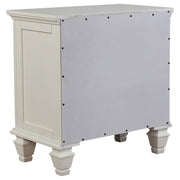 Sandy Beach 4-piece Eastern King Bedroom Set Cream White - 201309KE-S4