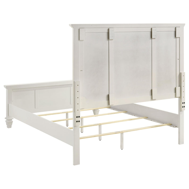 Sandy Beach 4-piece Queen Bedroom Set Cream White - 201301Q-S4