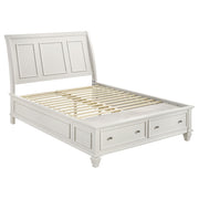 Sandy Beach 4-piece Queen Bedroom Set Cream White - 201309Q-S4