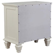 Sandy Beach 4-piece Queen Bedroom Set Cream White - 201309Q-S4