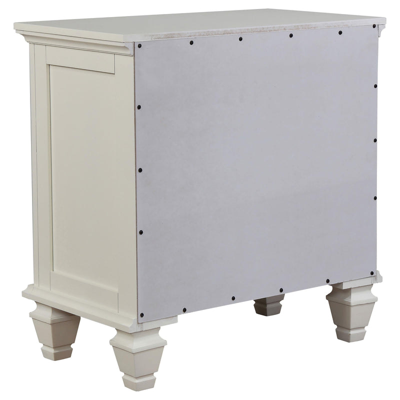 Sandy Beach 4-piece Queen Bedroom Set Cream White - 201309Q-S4