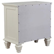 Sandy Beach 5-piece Eastern King Bedroom Set Cream White - 201301KEN-S5