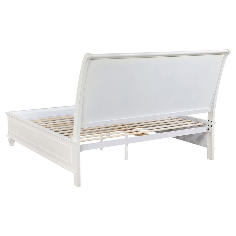 Sandy Beach 5-piece Eastern King Bedroom Set Cream White - 201309KE-S5