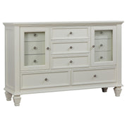 Sandy Beach 5-piece Eastern King Bedroom Set Cream White - 201309KE-S5