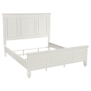 Sandy Beach 63-inch California King Panel Bed Cream White - 201301KWN
