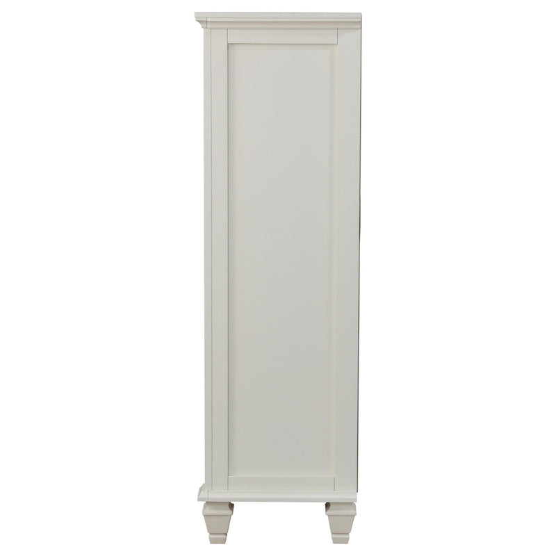 Sandy Beach 8-drawer Door Chest Cream White - 201308