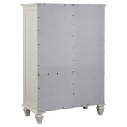 Sandy Beach 8-drawer Door Chest Cream White - 201308