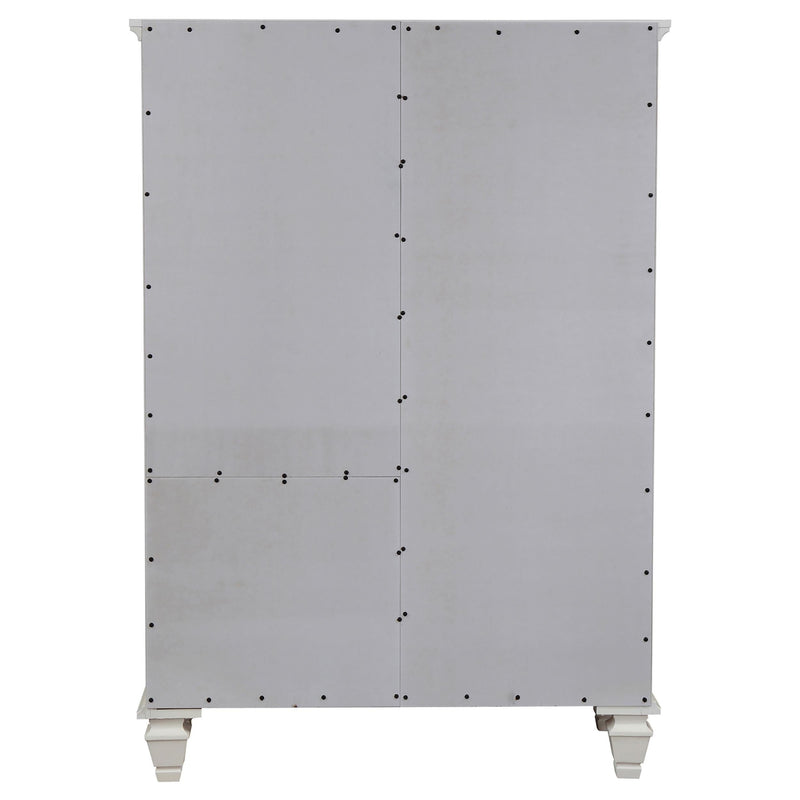 Sandy Beach 8-drawer Door Chest Cream White - 201308