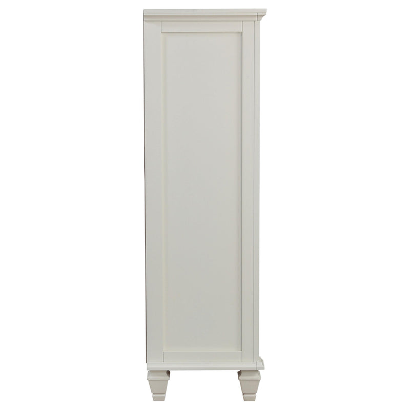 Sandy Beach 8-drawer Door Chest Cream White - 201308