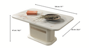 Santana Ivory Coffee Table [ETA: 4/22] - SANTANAIV-COFFEE