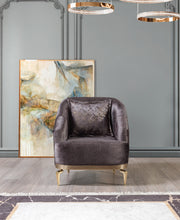 Santana Smoke Velvet Chair - SANTANASMOKE-CHAIR