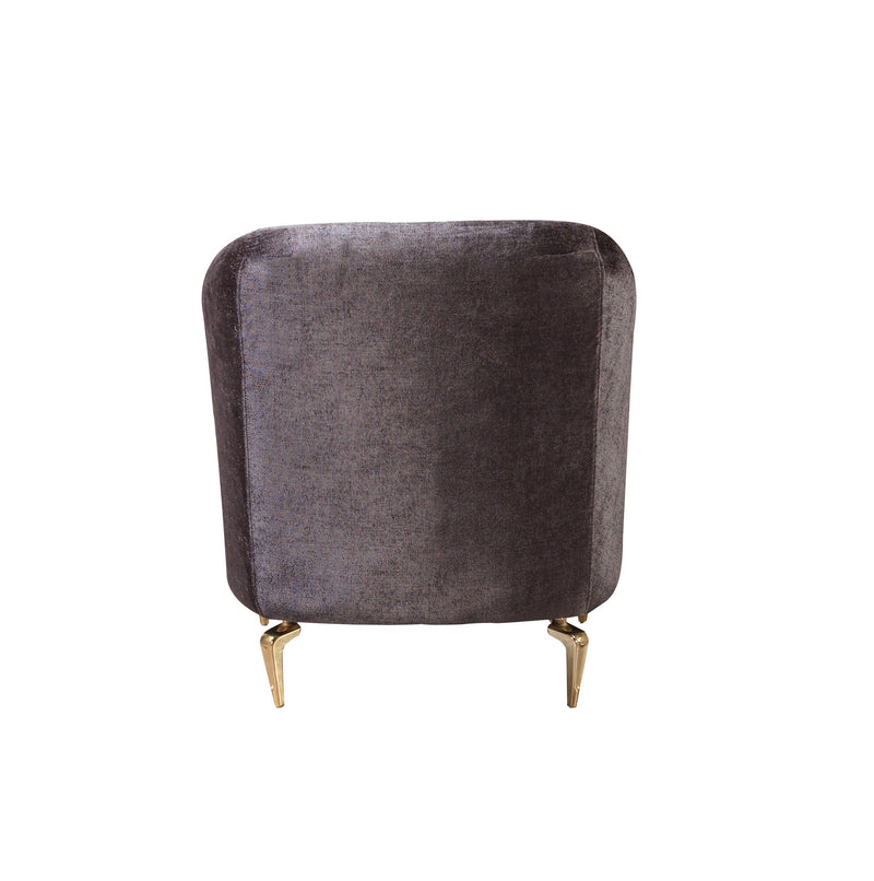 Santana Smoke Velvet Chair - SANTANASMOKE-CHAIR