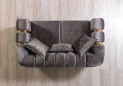 Santana Smoke Velvet Loveseat - SANTANASMOKE-L