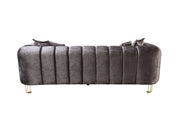 Santana Smoke Velvet Loveseat - SANTANASMOKE-L