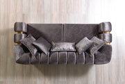 Santana Smoke Velvet Sofa - SANTANASMOKE-S